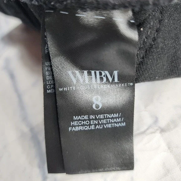 White House Black Market WOMENS SIZE 8 Black High Rise Skinny Ankle Sculpt Jeans - Picture 11 of 14